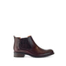 Bottines cognacs en cuir lisse