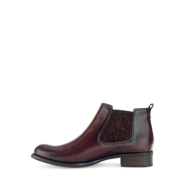 Bottines cognacs en cuir lisse