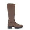 Bottes taupes en velours