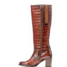 Bottes marron en cuir