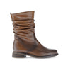 Bottines Mids cognacs en cuir lisse