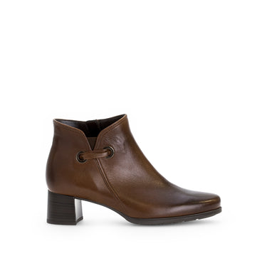 Bottines sattels en cuir lisse