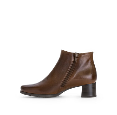Bottines sattels en cuir lisse