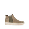 Bottines vertes en velours