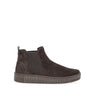 Bottines grises en velours