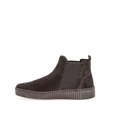 Bottines grises en velours