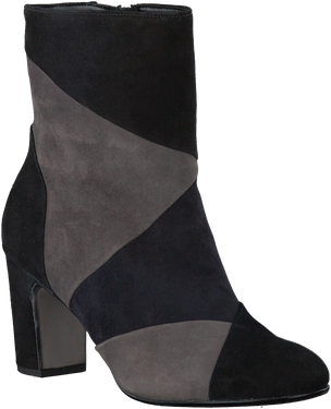 Bottines en velours à talon