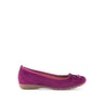 Ballerines fuchsia en combinaison cuirs