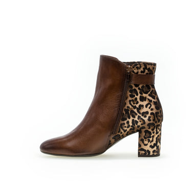 Bottines marron en cuir
