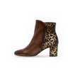 Bottines marron en cuir