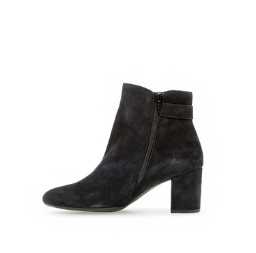 Bottines bleues en velours