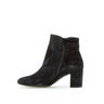 Bottines bleues en velours
