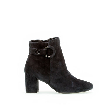 Bottines bleues en velours