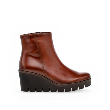 Bottines sattels en cuir lisse