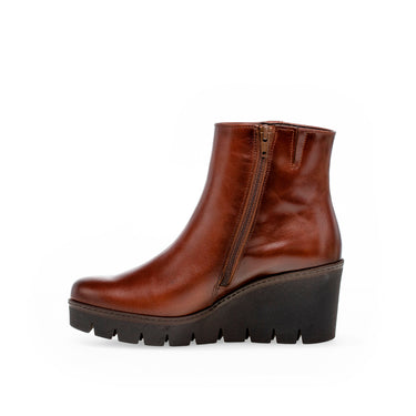 Bottines sattels en cuir lisse
