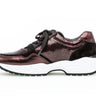 Baskets tendance bordeaux en cuir