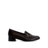 Mocassins noirs en cuir lisse