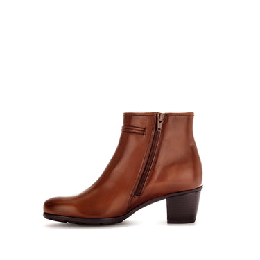 Bottines sattel en cuir lisse