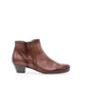 Bottines sattel en cuir lisse