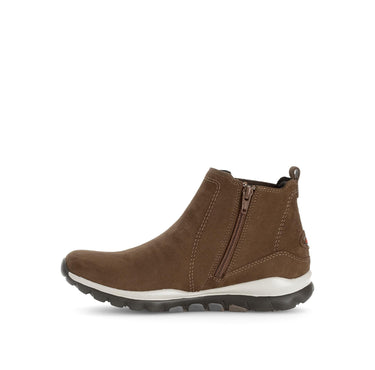 Bottines marron en cuir