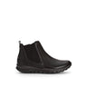 Bottines noirs en cuir lisse