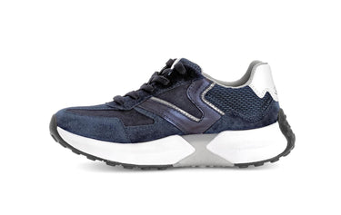 Baskets bleues en cuir
