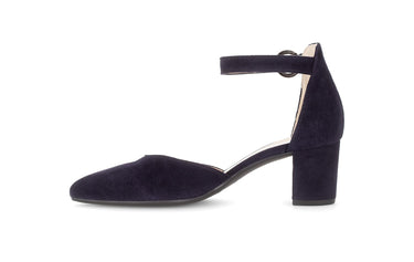 Escarpins bleus en nubuck