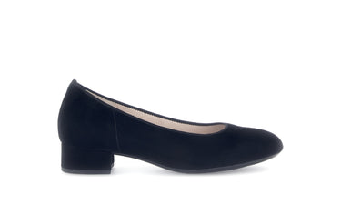 Escarpins noirs en cuir velours