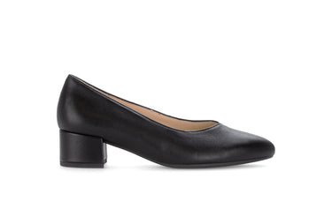 Escarpins noirs en cuir lisse