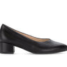 Escarpins noirs en cuir lisse