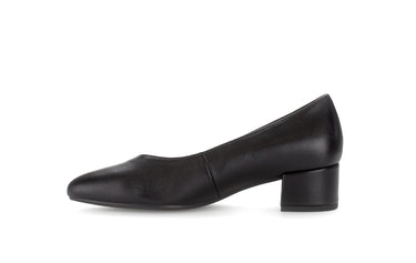 Escarpins noirs en cuir lisse