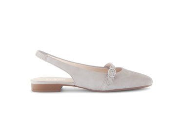 Escarpins beiges en cuir