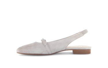 Escarpins beiges en cuir