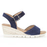 Sandales bleues en velours
