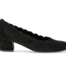 Escarpins noirs en cuir velours
