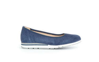 Ballerines bleues en cuir