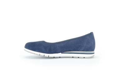 Ballerines bleues en cuir