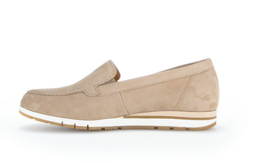 Ballerines beiges en nubuk