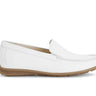 Mocassins blancs en cuir lisse