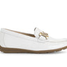 Mocassins blancs en cuir vernis