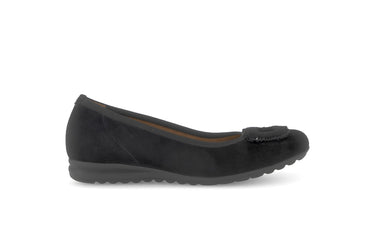 Ballerines noires en cuir
