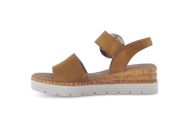 Sandales marron en velours