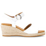 Sandales blanches en cuir