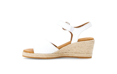 Sandales blanches en cuir