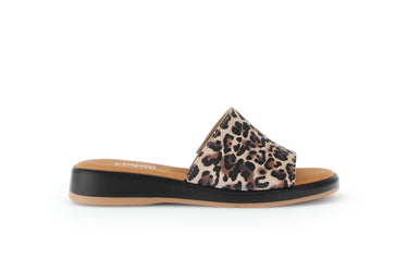 Mules beiges en cuir