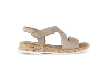 Sandales beiges en nubuck