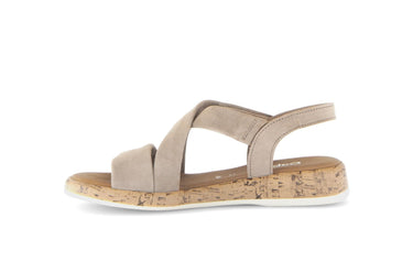 Sandales beiges en nubuck
