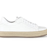 Baskets blanches en cuir lisse