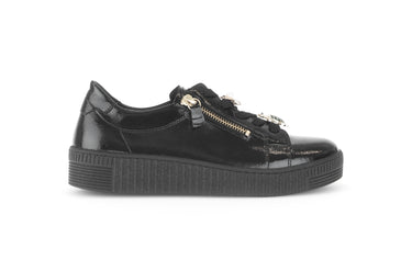 Baskets noires en cuir vernis