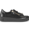 Baskets noires en cuir vernis